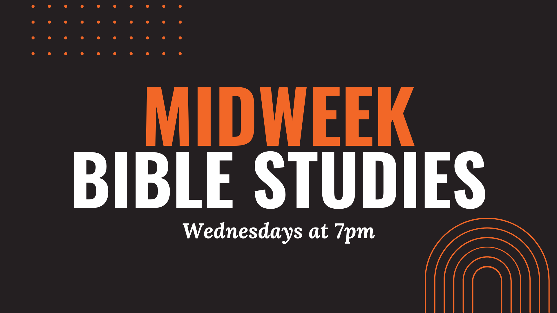 Midweek @ GRACE – Grace Baptist Church